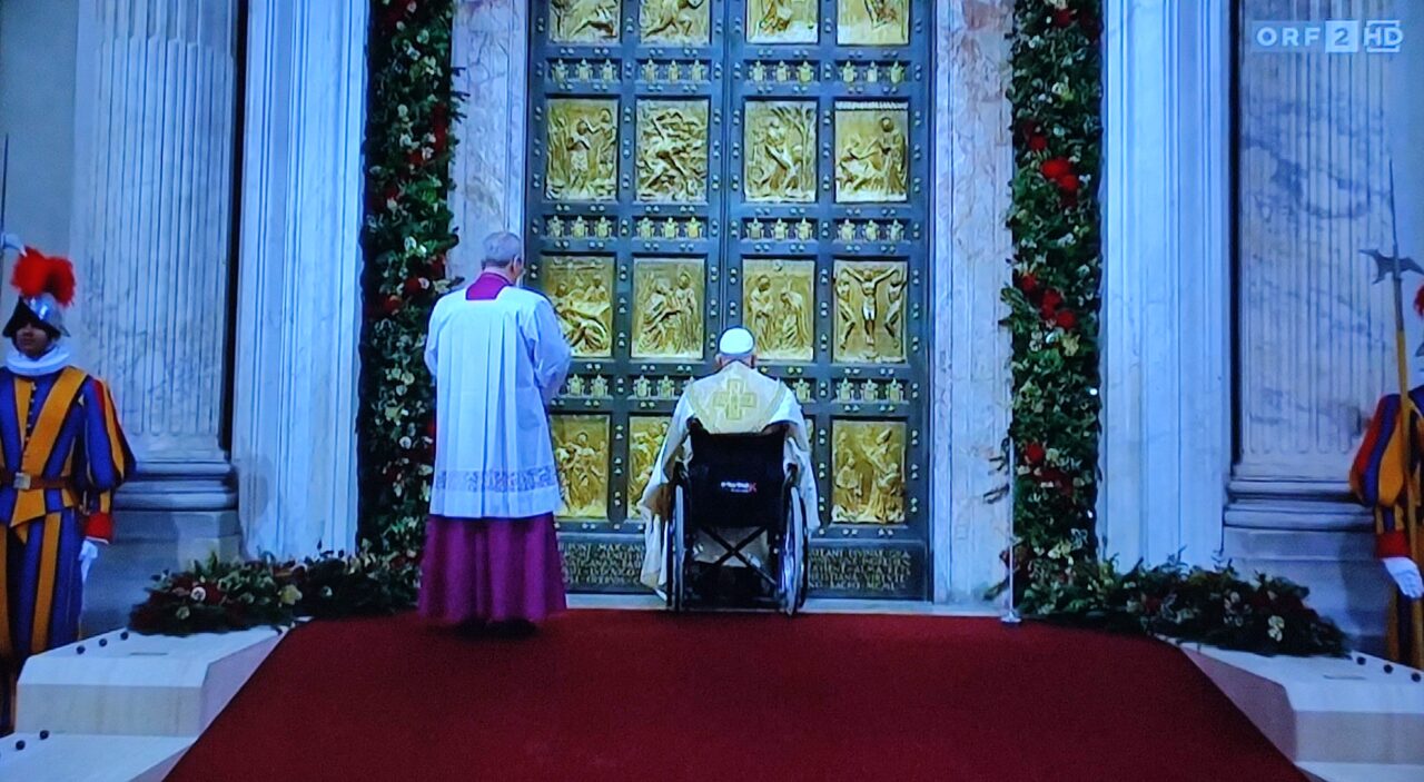 Die Heilige Pforte 2024 - Der Papst klopft um Einlass