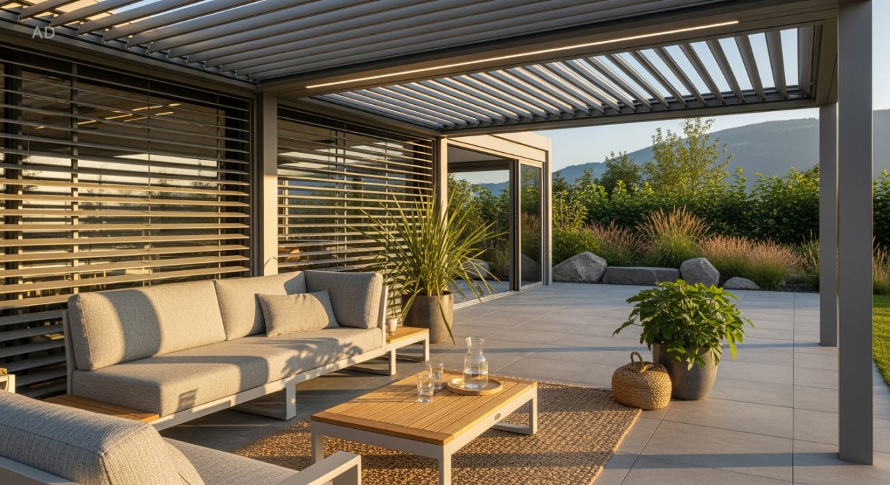 Lamellendach Pergola Schweiz