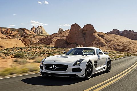 Mercedes SLS Flügeltürer. Werksbild Mercedes