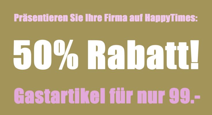 Gastartikel-Aktion HappyTimes