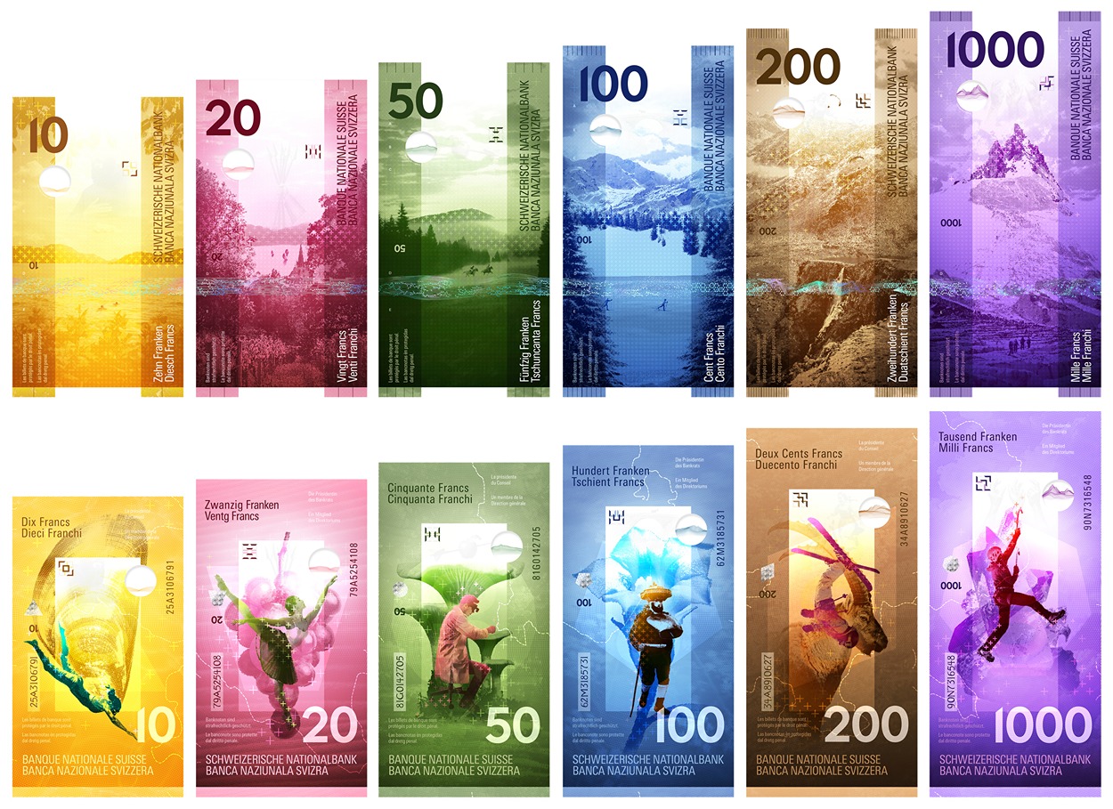 Neue Schweizer Banknoten 10. Generation