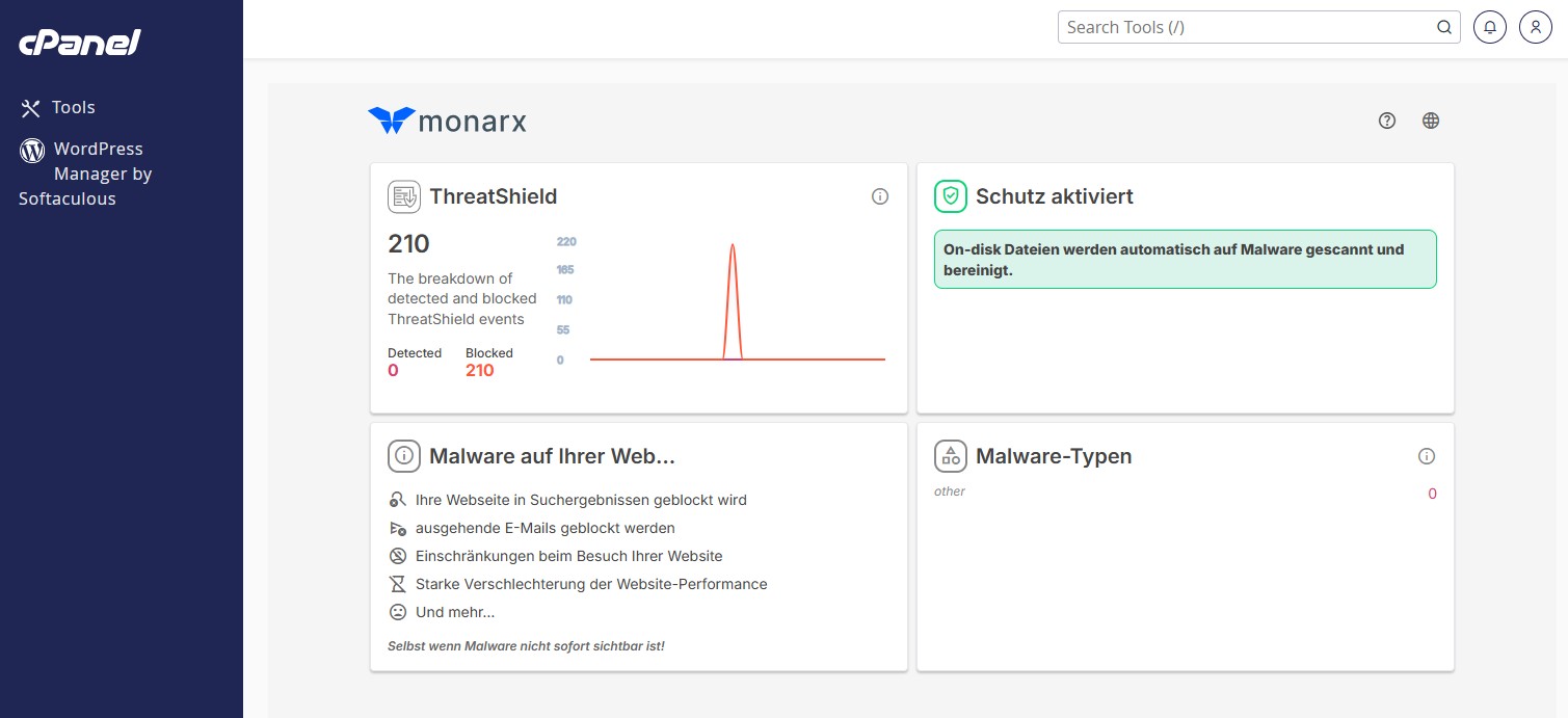 Monarx WordPress Plugin deinstallieren
