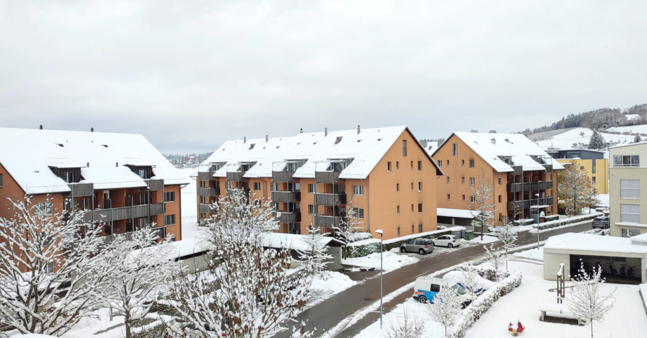 Erster Schnee im Schweizer Flachland 2024